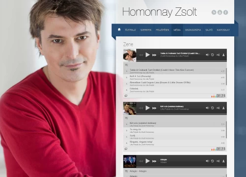 Homonnay Zsolt honlapja