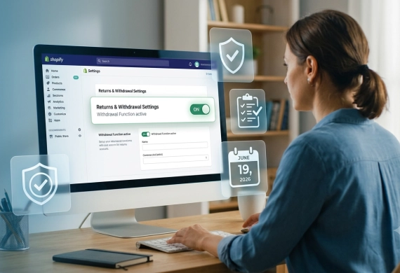 Kötelező online elállás Shopify-ban: Így állítsd be!